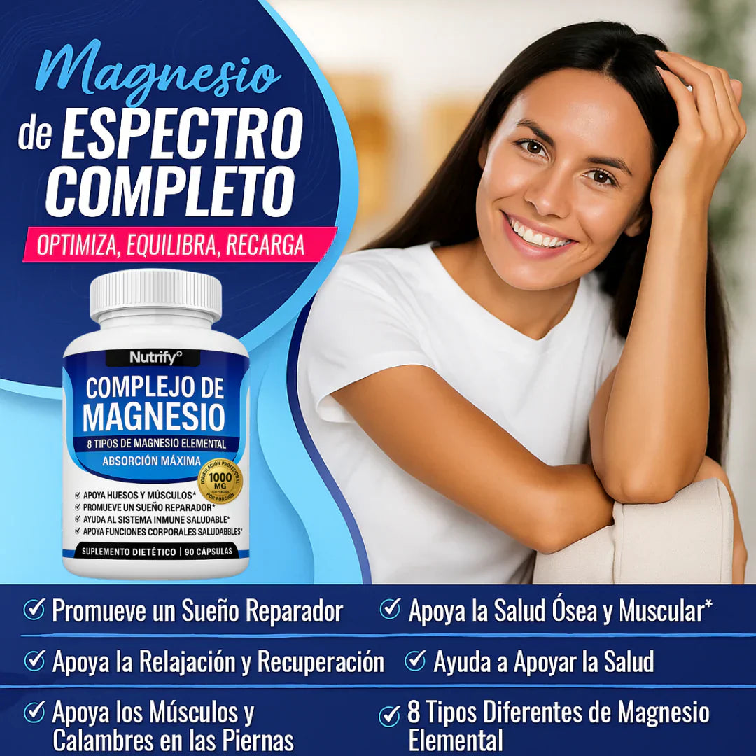 💪✨ Magnesio Complex™ — 8 Tipos de Magnesio en 1 💊⚡